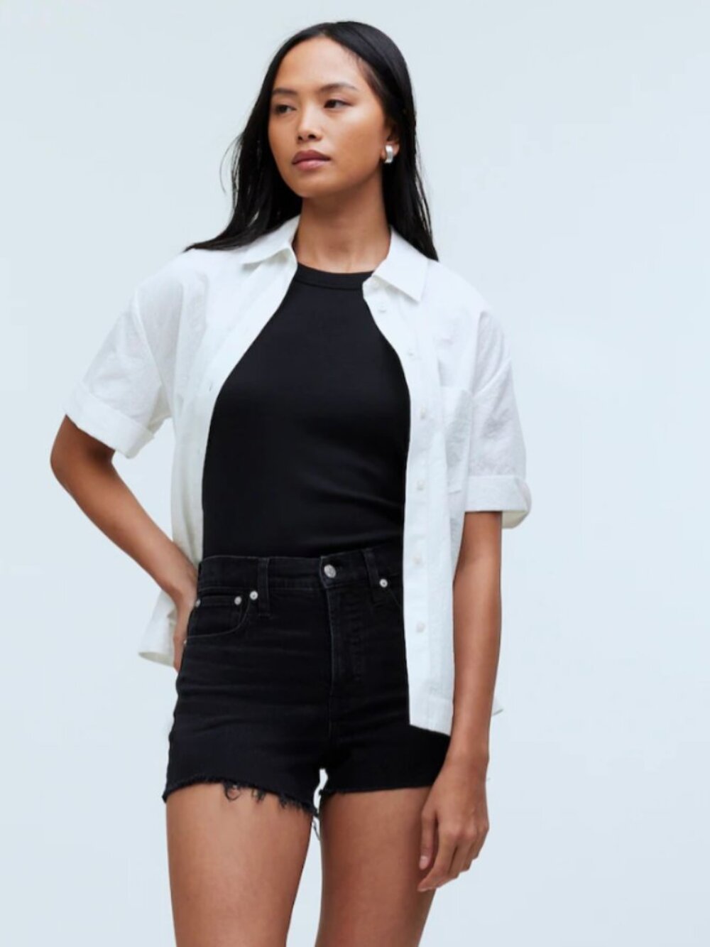 Madewell Jean Black Short